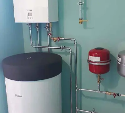 Система отопления частного дома с газовым турбированным котлом